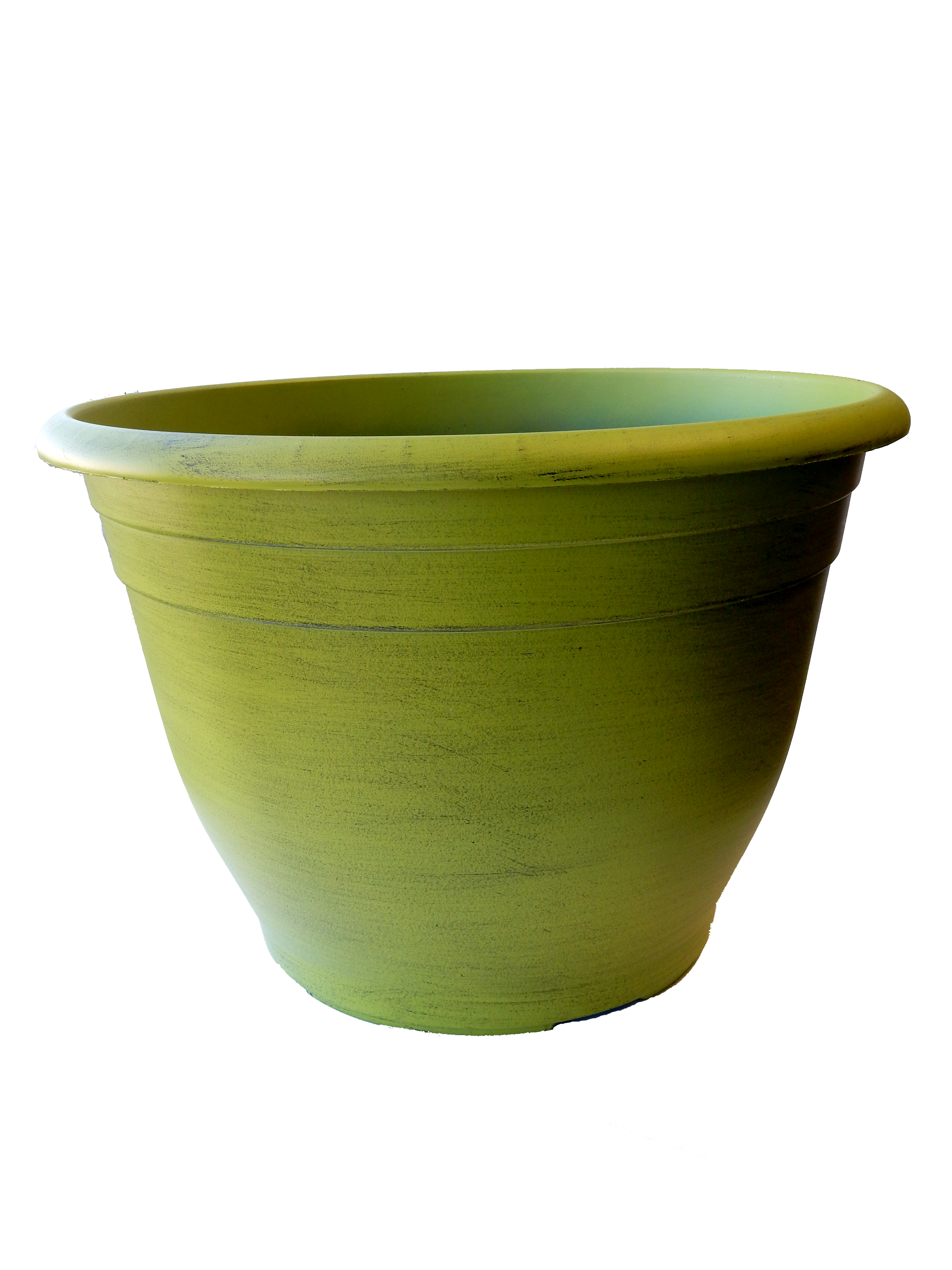 15 x 10.25 Royal Plntr Lime Green Blk Wash - 30 per case - Decorative Planters